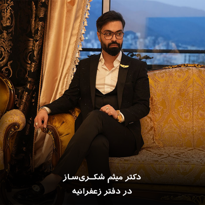 دکتر میثم شکری ساز در دفتر زعفرانیه
